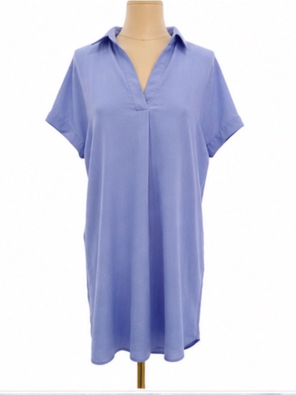 NWT Banana Republic Linen Blend Shirt Dress Medium Blue Oversized Midi Dress